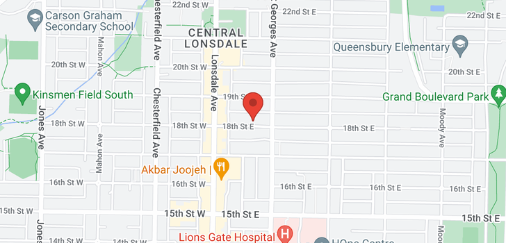 map of 301 146 E 18TH STREET